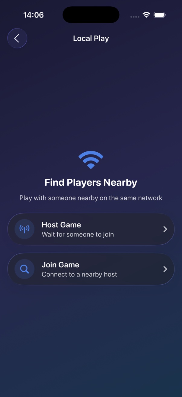 Local Play with nearby players